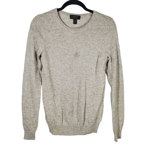 Charter Club Cashmere Knit Sweater Women's XS Gray Pullover Crewneck - Picture 1 of 3